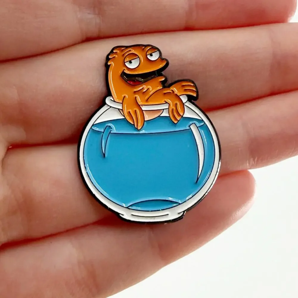 Klaus Heisler American Dad Goldfish Soft Enamel Pin
